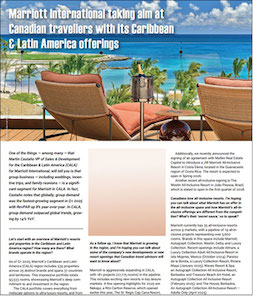 MARRIOTT International taking aim at Canadian traveller with its Caribbean & Latin American offering